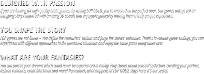 Lesson of Passion GOLD erotic games
